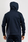 FELPA UOMO CON CAPPUCCIO E ZIP JERSEY PUNTO MILANO MADE IN ITALY