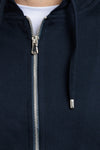 FELPA UOMO CON CAPPUCCIO E ZIP JERSEY PUNTO MILANO MADE IN ITALY