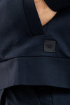 FELPA UOMO CON CAPPUCCIO E ZIP JERSEY PUNTO MILANO MADE IN ITALY