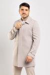 TRENCH UOMO GIACCONE TESSUTO TECNICO GIUBBOTTO SOPRABITO MADE IN ITALY