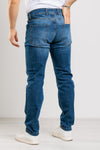 JEANS UOMO 5 TASCHE DENIM LAVAGGIO STONEWASH REGULAR FIT MADE IN ITALY