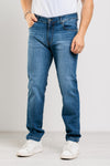 JEANS UOMO 5 TASCHE DENIM LAVAGGIO STONEWASH REGULAR FIT MADE IN ITALY
