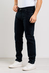 JEANS UOMO 5 TASCHE DENIM LAVAGGIO BLU/BLACK MADE IN ITALY