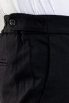 PANTALONE UOMO JERSEY PUNTO MILANO CON ELASTICO E TIRANTI LATERALI