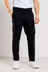 PANTALONE UOMO JERSEY PUNTO MILANO CON ELASTICO E TIRANTI LATERALI