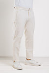PANTALONE UOMO JERSEY PUNTO MILANO CON ELASTICO E TIRANTI LATERALI
