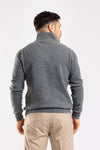 MAGLIA UOMO MEZZA ZIP MAGLIONE LANA COLLO ALTO BARULO MADE IN ITALY