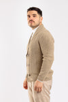 CARDIGAN UOMO DOPPIOPETTO GIACCA COLLO SCIALLATO A COSTINE