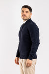 CARDIGAN UOMO CON ZIP MAGLIONE COSTA INGLESE COLLO COLLEGE