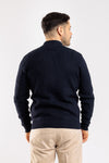 CARDIGAN UOMO CON ZIP MAGLIONE COSTA INGLESE COLLO COLLEGE