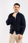 CARDIGAN UOMO CON ZIP MAGLIONE COSTA INGLESE COLLO COLLEGE