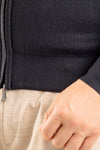 CARDIGAN UOMO CON ZIP MAGLIONE COSTA INGLESE COLLO COLLEGE