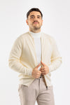 CARDIGAN UOMO CON ZIP MAGLIONE COSTA INGLESE COLLO COLLEGE