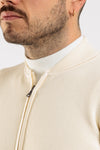 CARDIGAN UOMO CON ZIP MAGLIONE COSTA INGLESE COLLO COLLEGE
