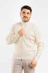 CARDIGAN UOMO CON ZIP MAGLIONE COSTA INGLESE COLLO COLLEGE