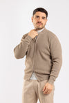 CARDIGAN UOMO CON ZIP MAGLIONE COSTA INGLESE COLLO COLLEGE