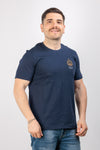 T-SHIRT UOMO MANICHE CORTE AERONAUTICA MILITARE COTONE GIROCOLLO