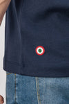 T-SHIRT UOMO MANICHE CORTE AERONAUTICA MILITARE COTONE GIROCOLLO