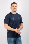 T-SHIRT UOMO MANICA CORTA AERONAUTICA MILITARE CON LOGO GOMMATO