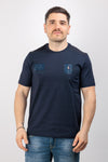 T-SHIRT UOMO MANICA CORTA AERONAUTICA MILITARE CON LOGO GOMMATO