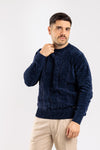 MAGLIONE UOMO GIROCOLLO MAGLIA CINIGLIA PULLOVER TRECCIA CASUAL