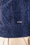 MAGLIONE UOMO GIROCOLLO MAGLIA CINIGLIA PULLOVER TRECCIA CASUAL