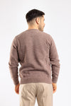 MAGLIONE UOMO GIROCOLLO MAGLIA CINIGLIA PULLOVER TRECCIA CASUAL