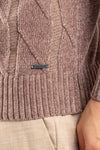 MAGLIONE UOMO GIROCOLLO MAGLIA CINIGLIA PULLOVER TRECCIA CASUAL