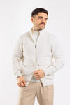 CARDIGAN UOMO MAGLIA GIUBBOTTO CINIGLIA CON ZIP E TASCHE CASUAL