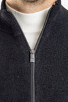 CARDIGAN UOMO MAGLIA GIUBBOTTO CINIGLIA CON ZIP E TASCHE CASUAL