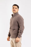 CARDIGAN UOMO MAGLIA GIUBBOTTO CINIGLIA CON ZIP E TASCHE CASUAL