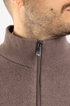 CARDIGAN UOMO MAGLIA GIUBBOTTO CINIGLIA CON ZIP E TASCHE CASUAL