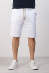 BERMUDA UOMO PANTALONI CORTI JOGGER CON CORNETTO CUCITO