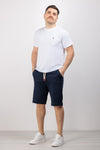 BERMUDA UOMO PANTALONI CORTI JOGGER CON CORNETTO CUCITO