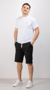 BERMUDA UOMO PANTALONI CORTI JOGGER CON CORNETTO CUCITO