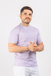 T-SHIRT UOMO TINTA UNITA MAGLIA SOTTO GIACCA COTONE MODAL BASIC