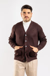 CARDIGAN UOMO CON BOTTONI E TASCHE GIACCA MAGLIONE A COSTINE