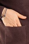 CARDIGAN UOMO CON BOTTONI E TASCHE GIACCA MAGLIONE A COSTINE