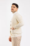 CARDIGAN UOMO CON BOTTONI E TASCHE GIACCA MAGLIONE A COSTINE