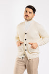 CARDIGAN UOMO CON BOTTONI E TASCHE GIACCA MAGLIONE A COSTINE