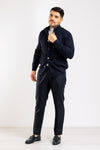 CARDIGAN UOMO A COSTINE MAGLIONE CON BOTTONI COLLO ALTO O.I.T.