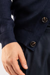 CARDIGAN UOMO A COSTINE MAGLIONE CON BOTTONI COLLO ALTO O.I.T.