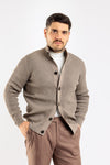 CARDIGAN UOMO A COSTINE MAGLIONE CON BOTTONI COLLO ALTO O.I.T.