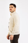 CARDIGAN UOMO A COSTINE MAGLIONE CON BOTTONI COLLO ALTO O.I.T.