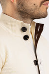 CARDIGAN UOMO A COSTINE MAGLIONE CON BOTTONI COLLO ALTO O.I.T.