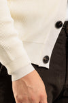 CARDIGAN UOMO A COSTINE MAGLIONE CON BOTTONI COLLO ALTO O.I.T.