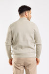 CARDIGAN UOMO MAGLIONE GIACCA CON BOTTONI E ZIP COLLO ALTO