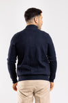 CARDIGAN UOMO MAGLIONE GIACCA CON BOTTONI E ZIP COLLO ALTO