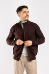 CARDIGAN UOMO MAGLIONE GIACCA CON BOTTONI E ZIP COLLO ALTO