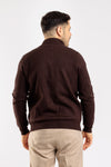 CARDIGAN UOMO MAGLIONE GIACCA CON BOTTONI E ZIP COLLO ALTO